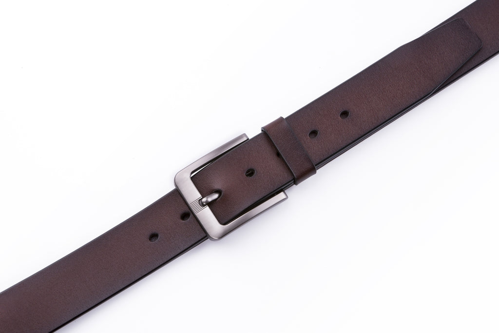 Classic Minimalist Single Prong Leather Belt for Men