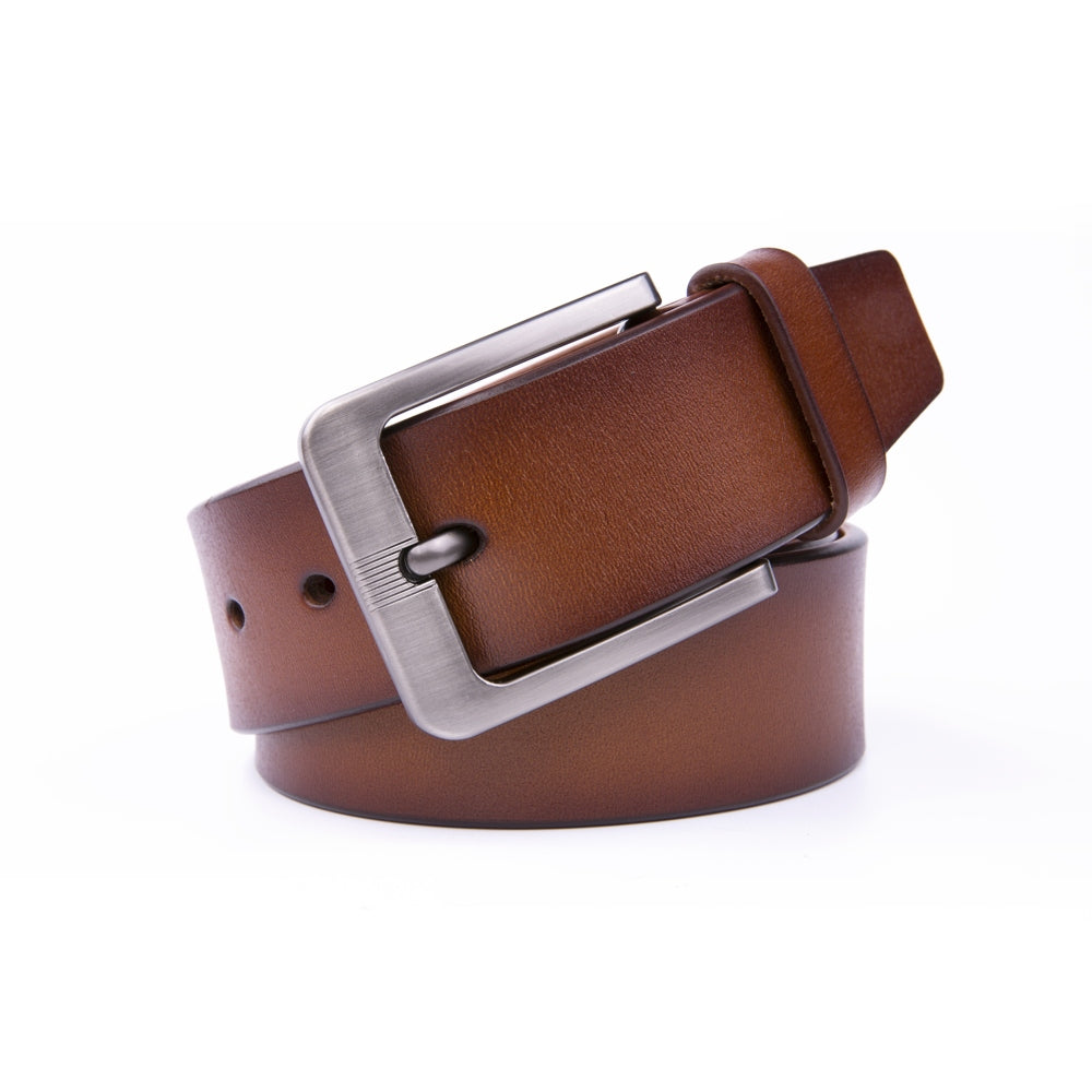 Classic Minimalist Single Prong Leather Belt for Men