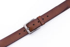 Classic Minimalist Single Prong Leather Belt for Men