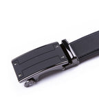 Minimalist Textured Automatic Buckle Business Belt for Men
