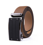 Minimalist Textured Automatic Buckle Business Belt for Men