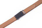 Minimalist Textured Automatic Buckle Business Belt for Men