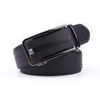 Minimalist Textured Automatic Buckle Business Belt for Men