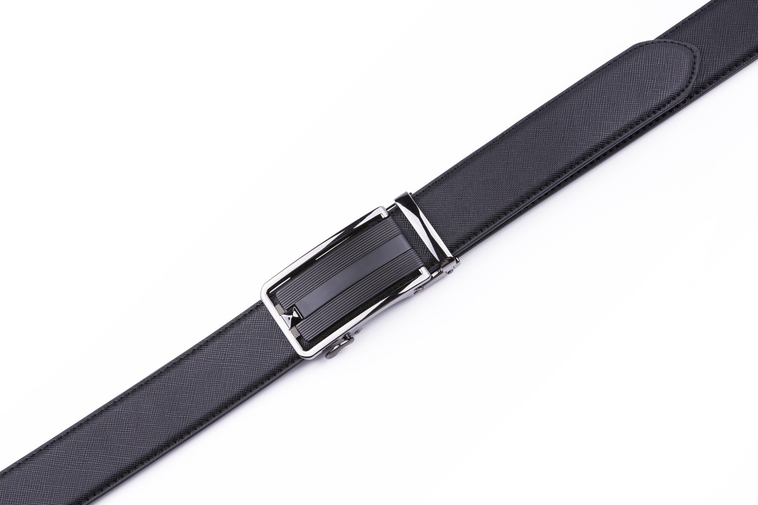 Minimalist Textured Automatic Buckle Business Belt for Men