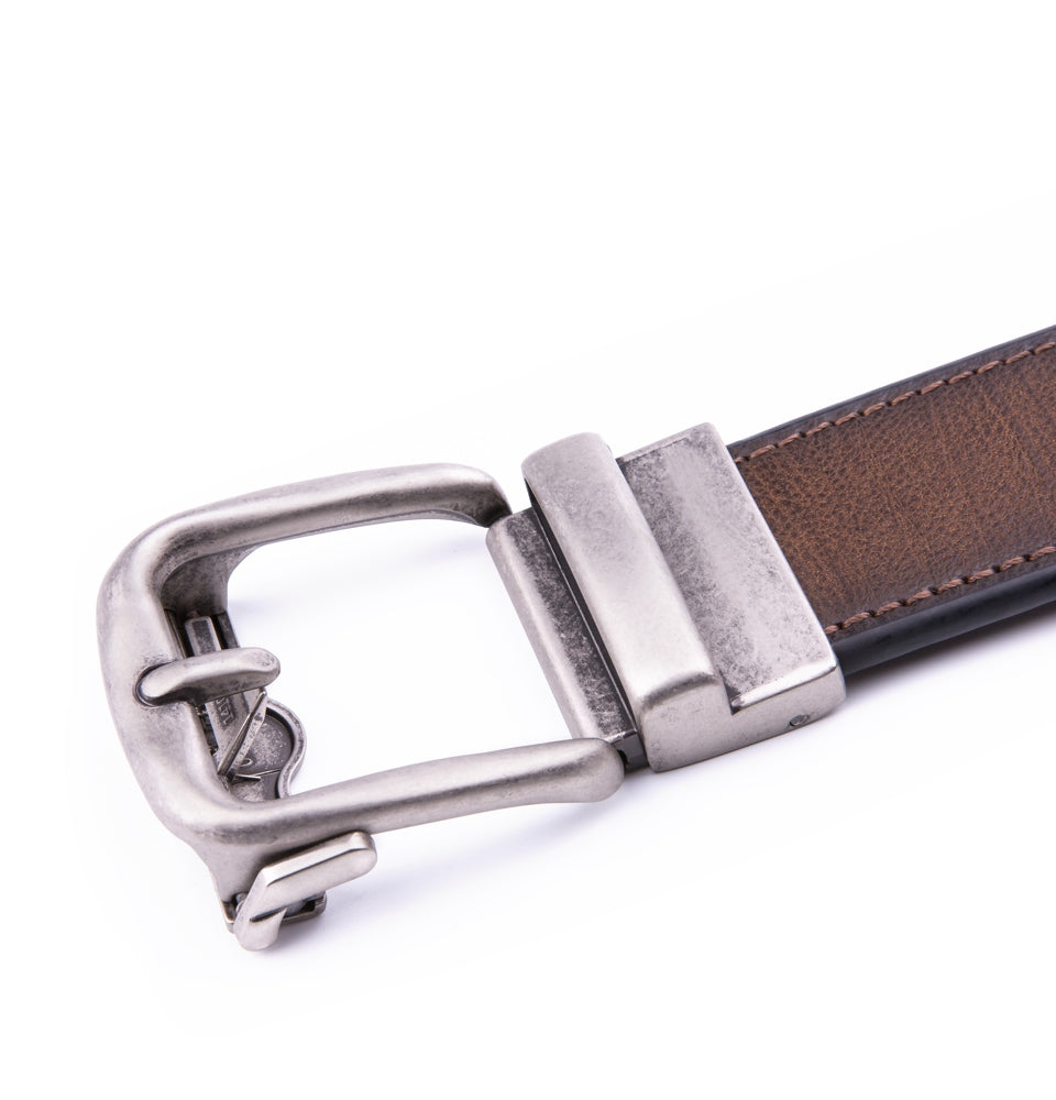 Vintage Pin Buckle Automatic Teeth Men's Belt