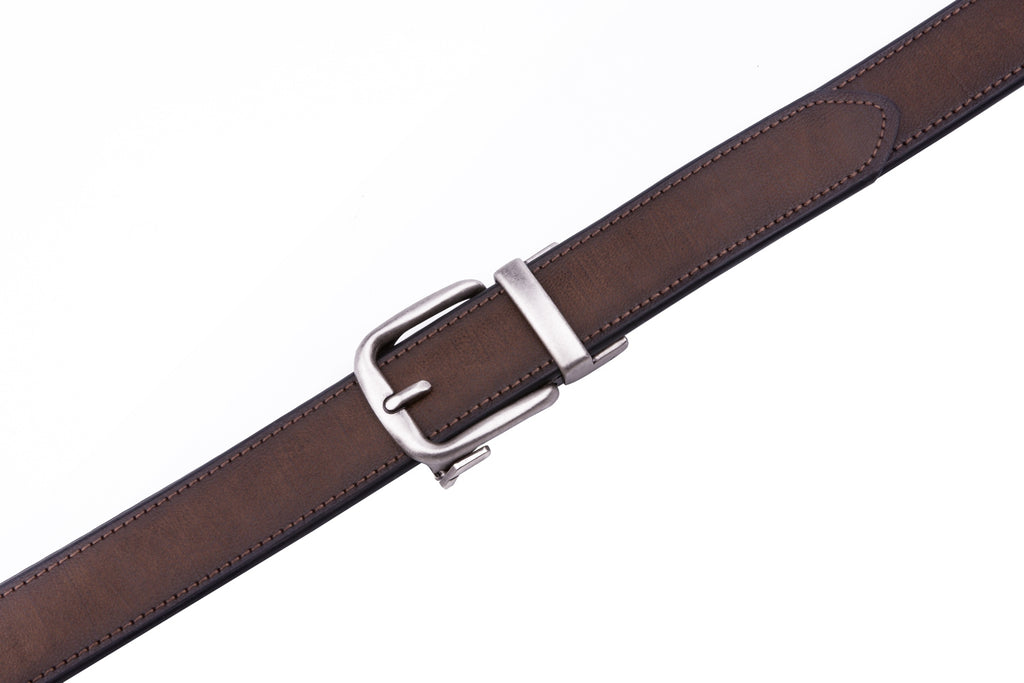 Vintage Pin Buckle Automatic Teeth Men's Belt