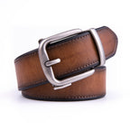 Vintage Pin Buckle Automatic Teeth Men's Belt