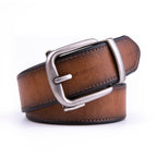Men's Vintage Ratchet Belt – Casual Everyday Belt with Micro-Adjust Fit