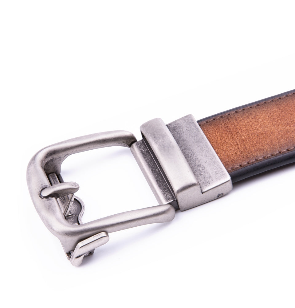 Vintage Pin Buckle Automatic Teeth Men's Belt