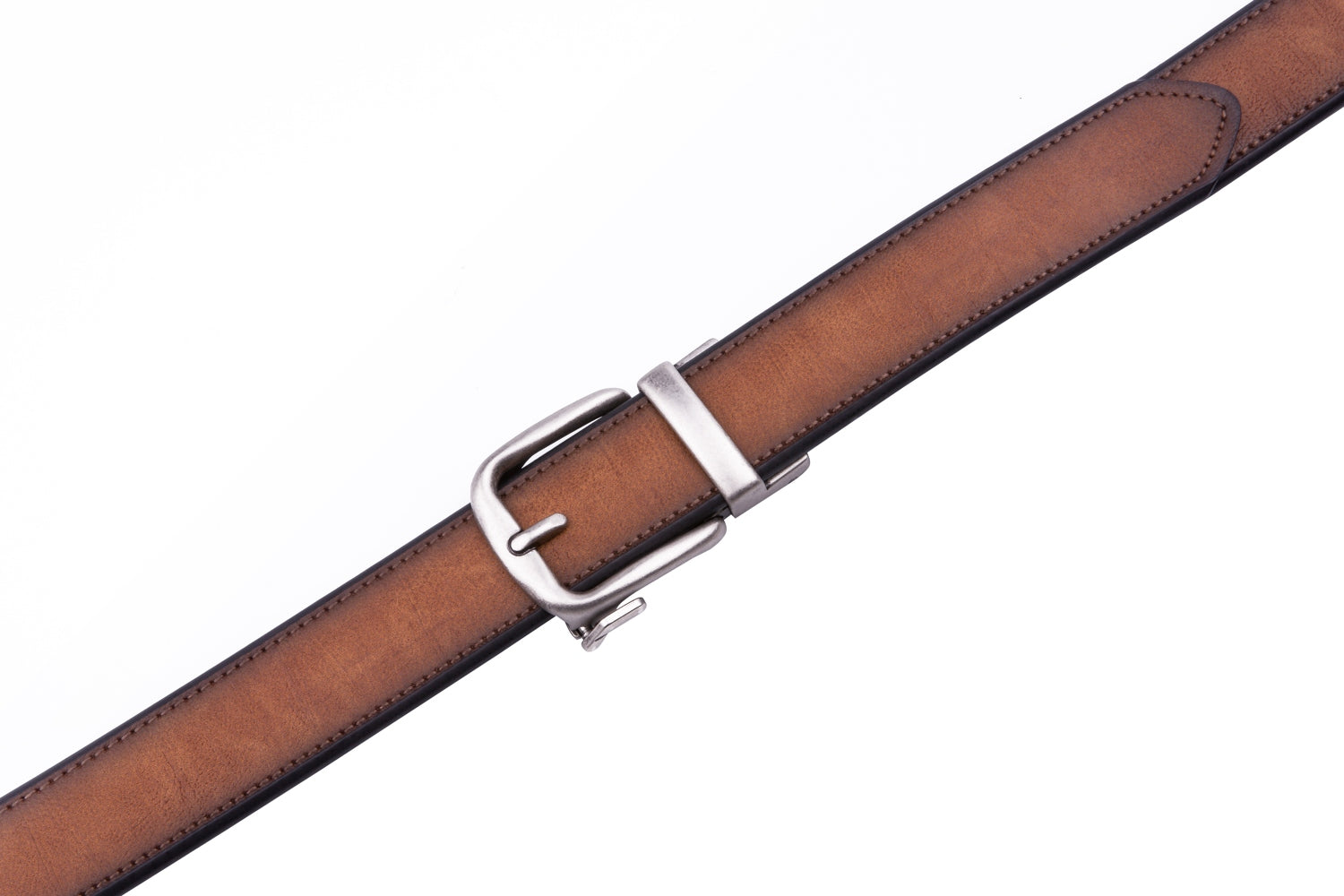 Vintage Pin Buckle Automatic Teeth Men's Belt