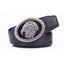 Eagle Head Embossed Crocodile Texture Automatic Buckle Men's Belt