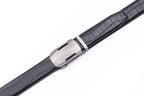 Sports Car Style Crocodile Texture Automatic Buckle Men's Belt