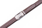 Sports Car Style Crocodile Texture Automatic Buckle Men's Belt