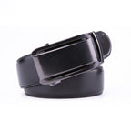 Minimalist Mirror Finish Automatic Buckle Business Leather Belt for Men