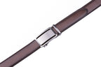 Minimalist Mirror Finish Automatic Buckle Business Leather Belt for Men