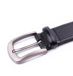Classic Minimalist Single Prong Business Leather Belt for Men