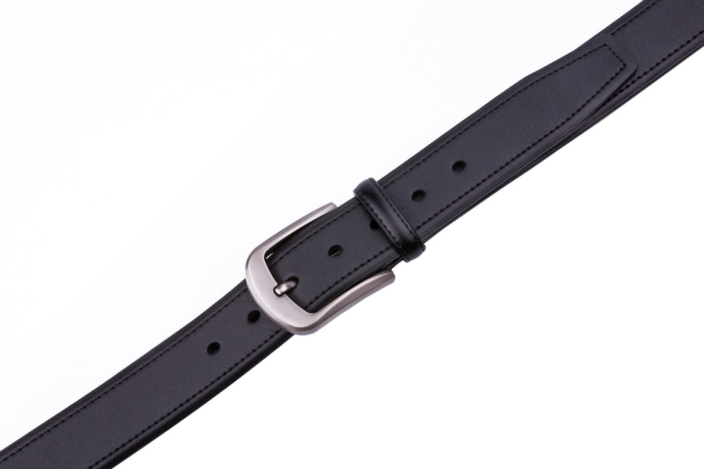 Classic Minimalist Single Prong Business Leather Belt for Men