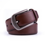 Classic Minimalist Single Prong Business Leather Belt for Men