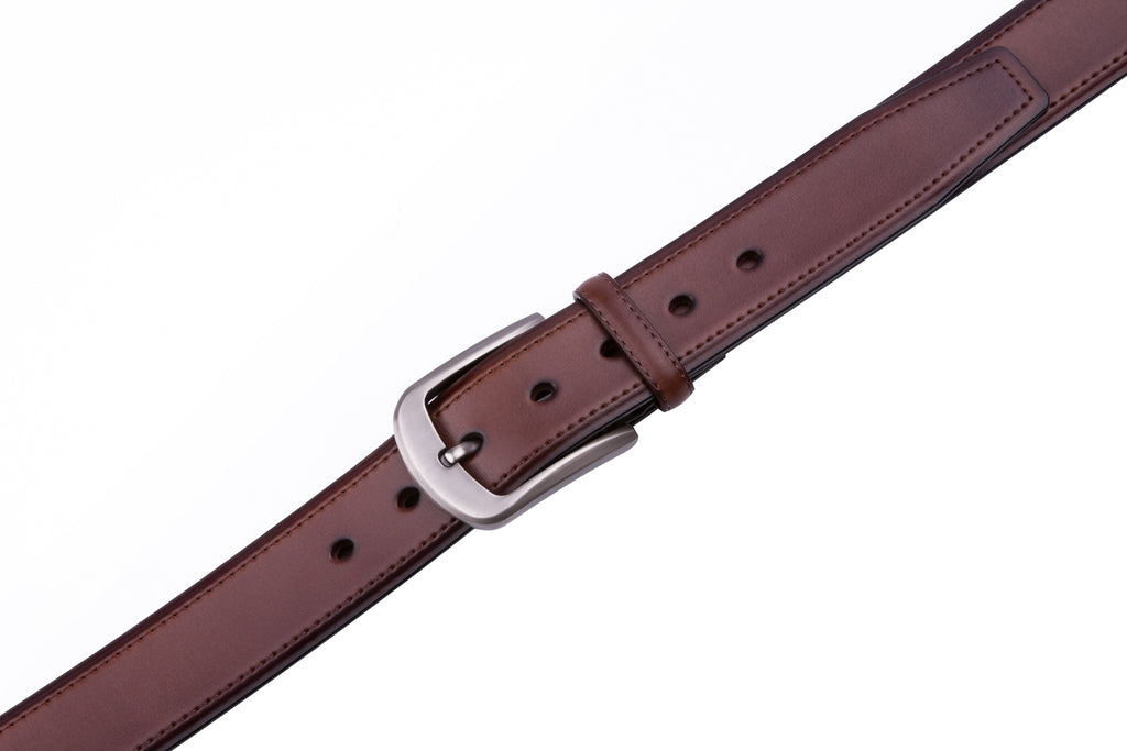 Classic Minimalist Single Prong Business Leather Belt for Men