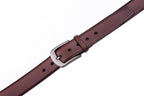 Classic Minimalist Single Prong Business Leather Belt for Men