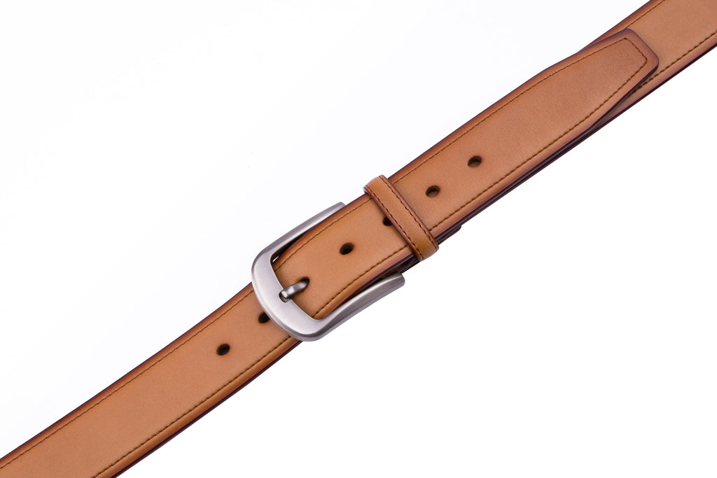 Classic Minimalist Single Prong Business Leather Belt for Men