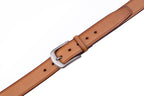 Classic Minimalist Single Prong Business Leather Belt for Men