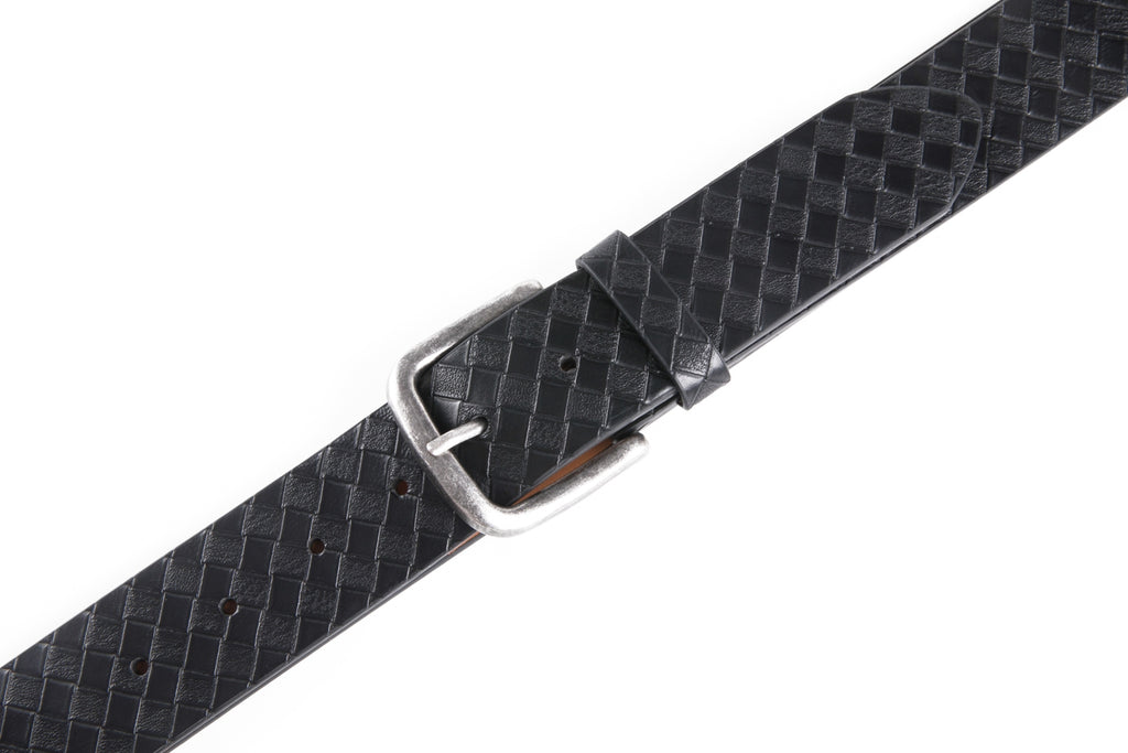 Vintage Texture Single Prong Leather Belt Men Business Casual