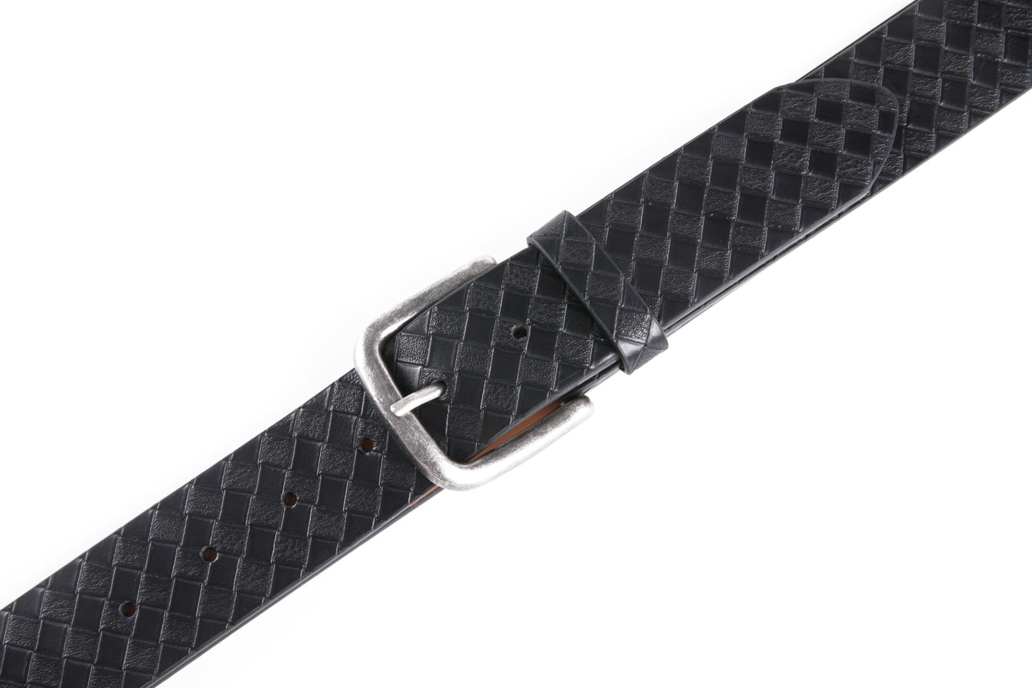 Vintage Texture Single Prong Leather Belt Men Business Casual