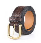Vintage Texture Single Prong Leather Belt Men Business Casual