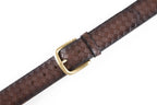 Vintage Texture Single Prong Leather Belt Men Business Casual