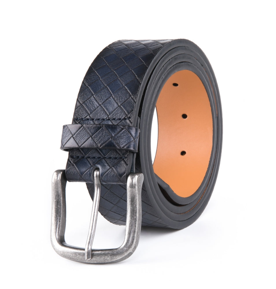 Vintage Texture Single Prong Leather Belt Men Business Casual