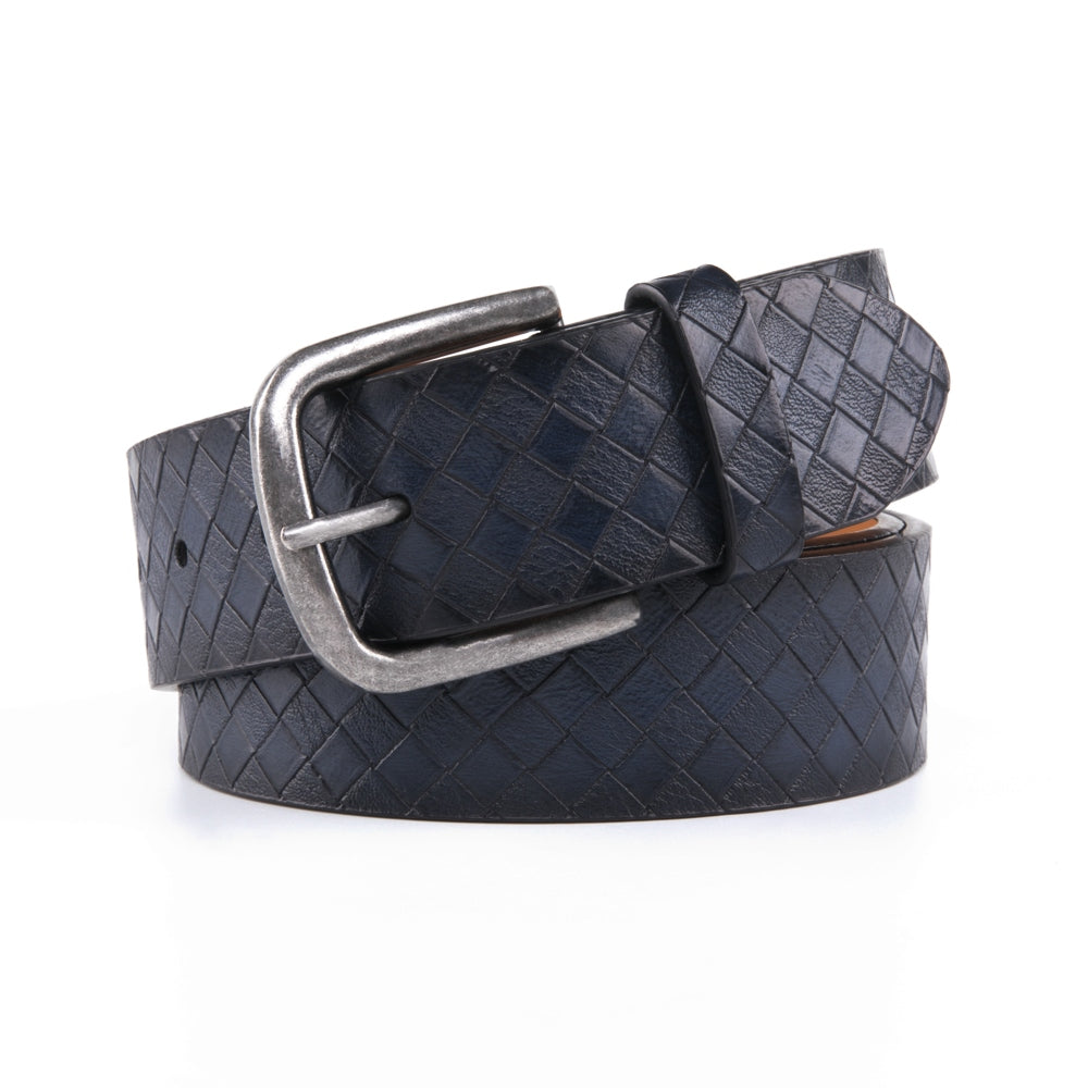 Vintage Texture Single Prong Leather Belt Men Business Casual