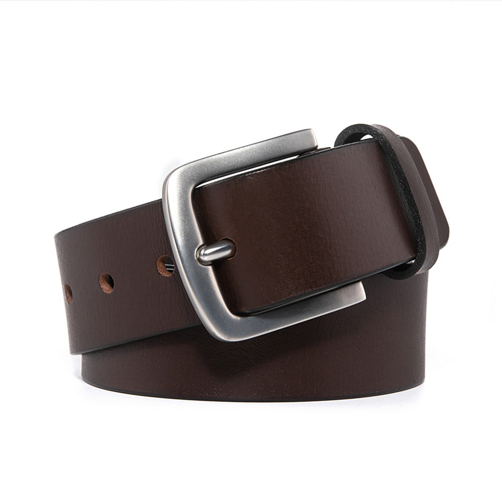 Minimalist Single Prong Top Grain Leather Men's Belt