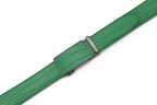 Crocodile Texture Patch Automatic Buckle Red Teeth Men's Belt