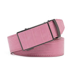 Men's Crocodile Embossed Ratchet Belt – Automatic Dress Belt for Business & Casual Wear