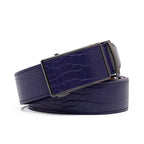 Men's Crocodile Embossed Ratchet Belt – Automatic Dress Belt for Business & Casual Wear