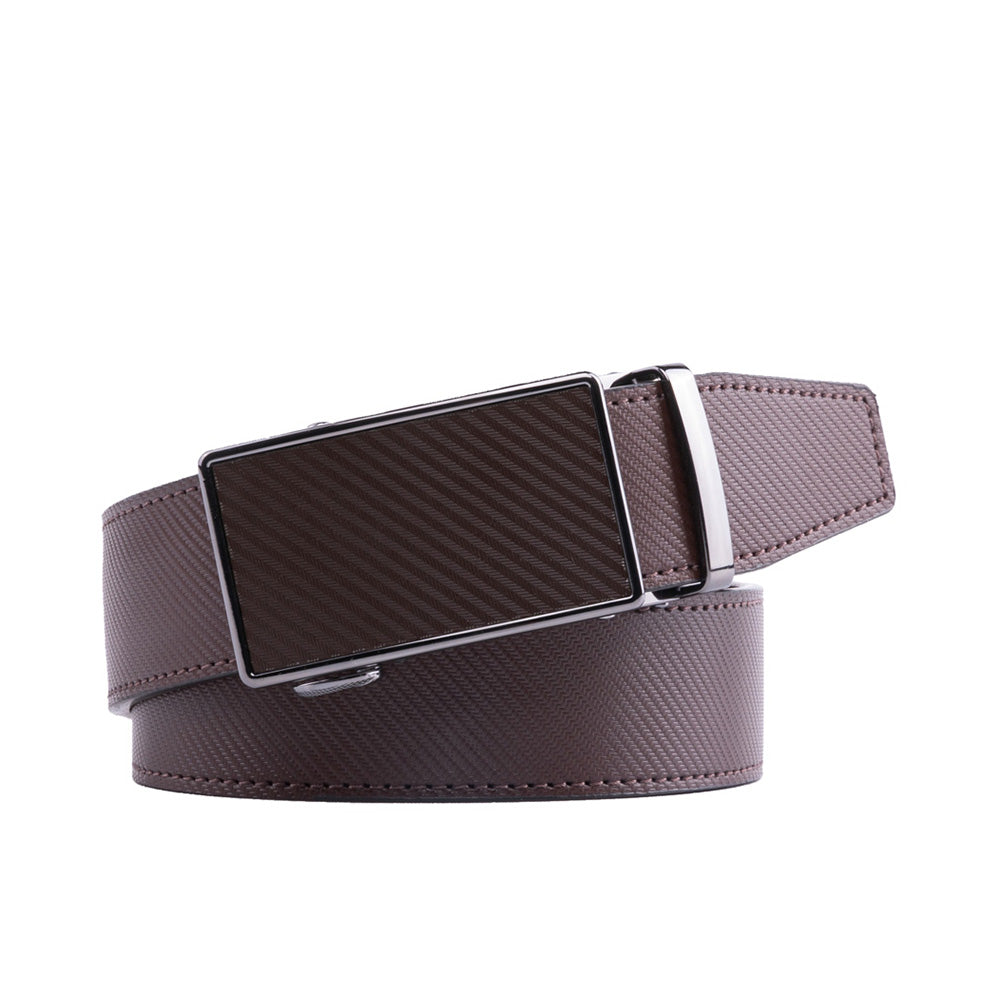 Men's Leather Ratchet Belt – Automatic Dress Belt for Business Casual & Everyday Wear
