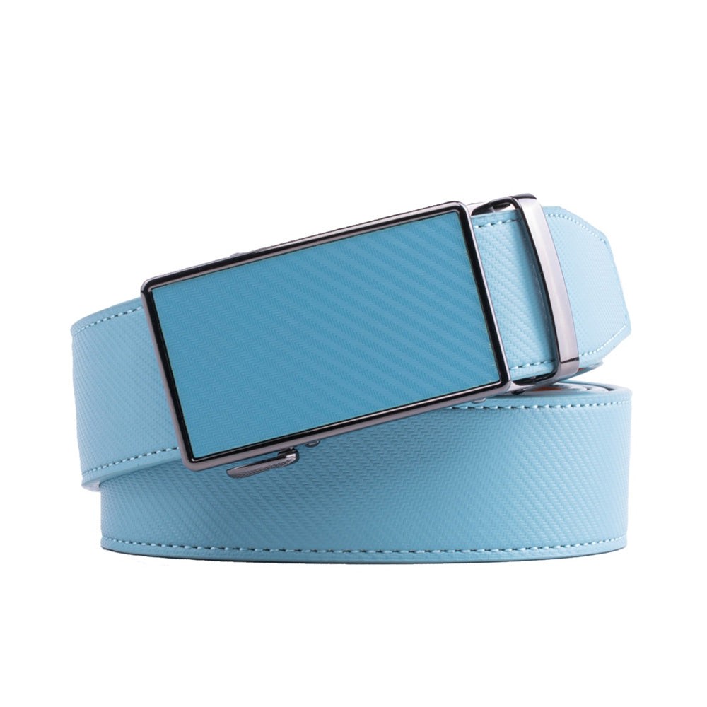 Men's Leather Ratchet Belt – Automatic Dress Belt for Business Casual & Everyday Wear