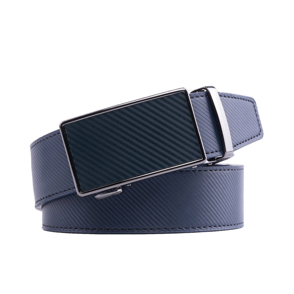 Men's Leather Ratchet Belt – Automatic Dress Belt for Business Casual & Everyday Wear