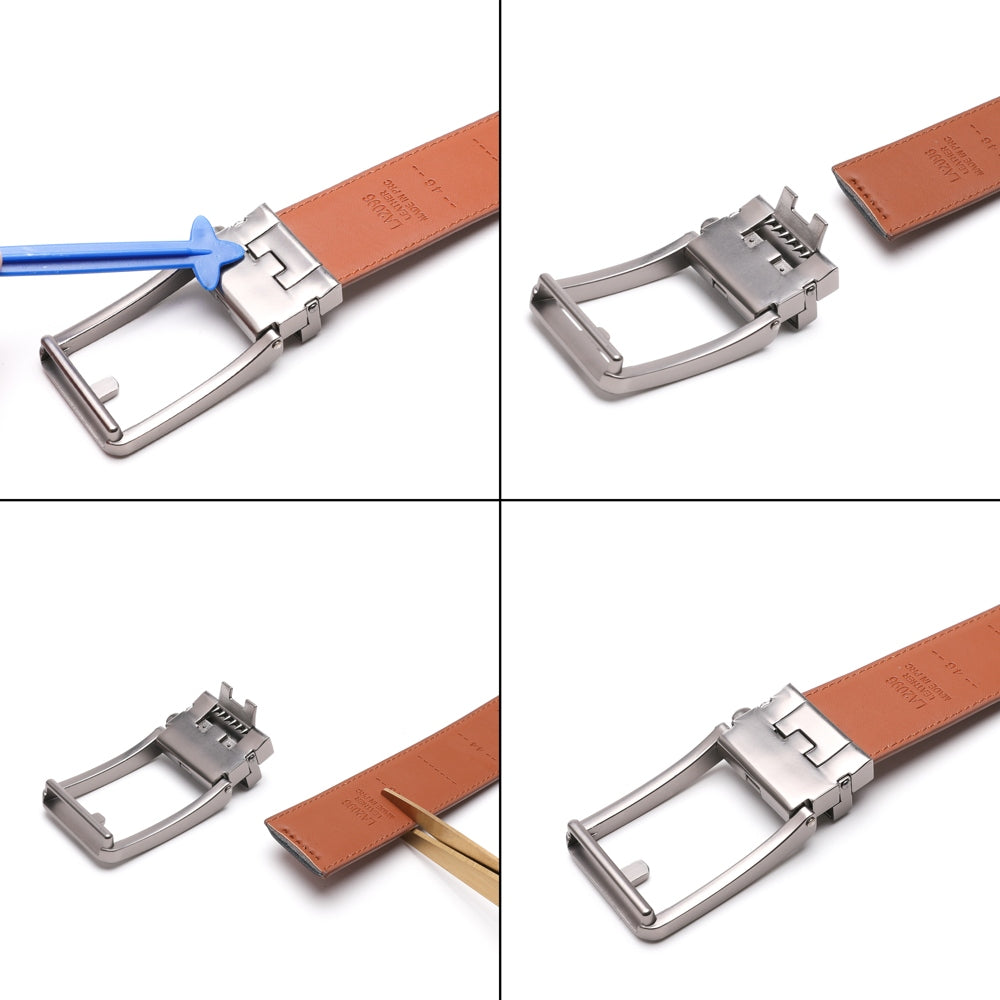 Automatic Buckle Business Leather Belt for Men
