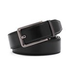 Men's Ratchet Leather Belt – Automatic Buckle Dress Casual Belt