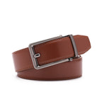 Men's Ratchet Leather Belt – Automatic Buckle Dress Casual Belt