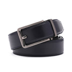 Men's Ratchet Leather Belt – Automatic Buckle Dress Casual Belt