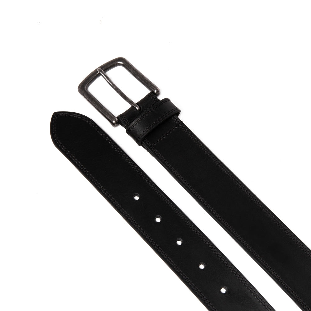Men's Casual Genuine Leather Belt Jeans Solid Belts for Men 1.5inch Width