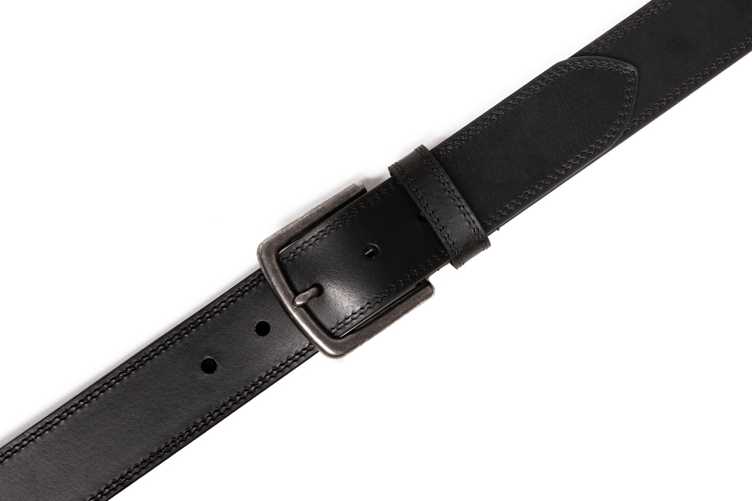 Men's Casual Genuine Leather Belt Jeans Solid Belts for Men 1.5inch Width