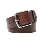 Men's Casual Genuine Leather Belt Jeans Solid Belts for Men 1.5inch Width