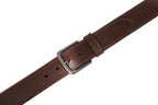 Men's Casual Genuine Leather Belt Jeans Solid Belts for Men 1.5inch Width