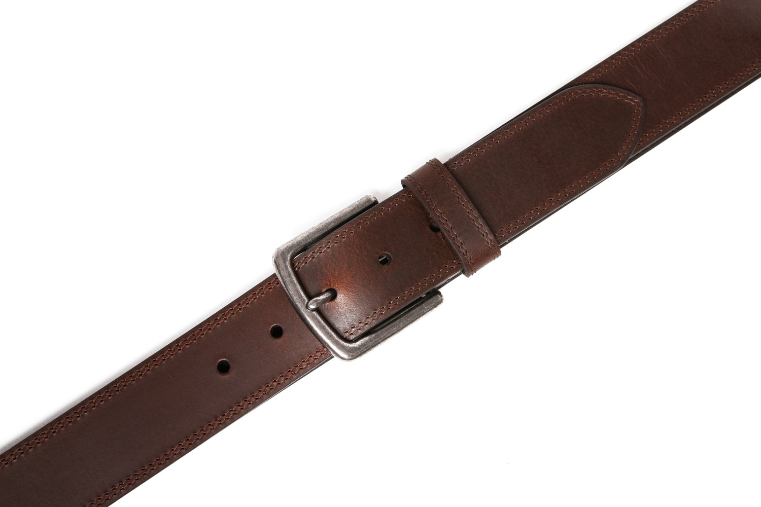 Men's Casual Genuine Leather Belt Jeans Solid Belts for Men 1.5inch Width