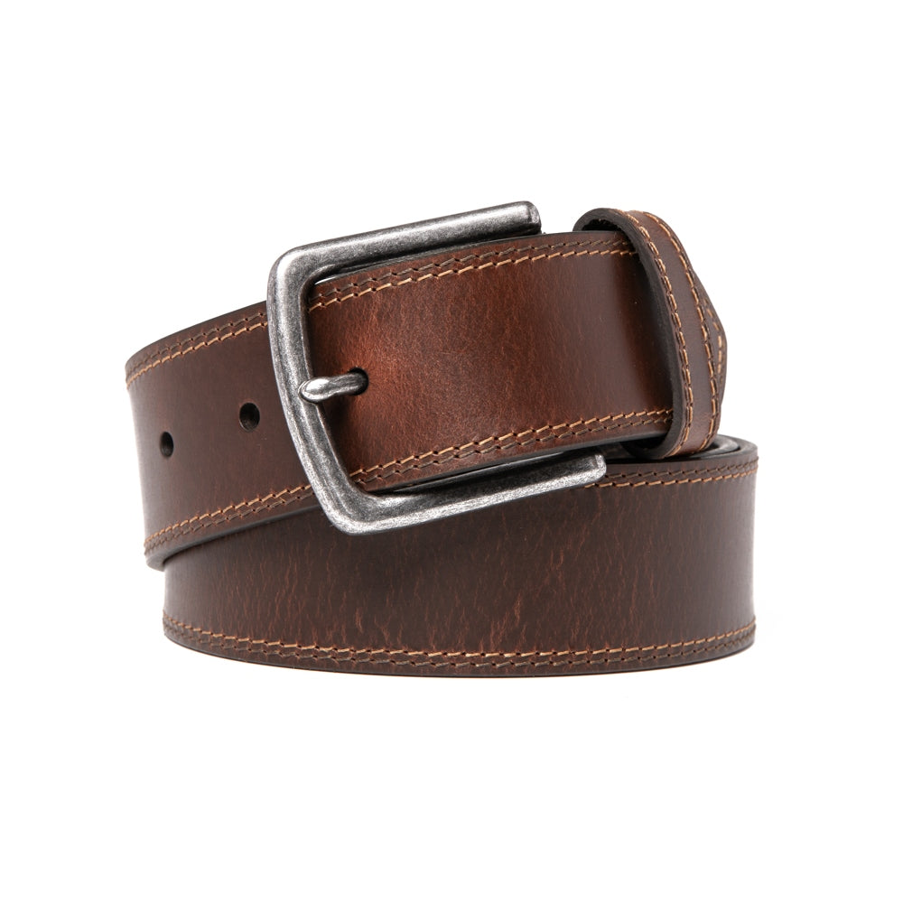 Men's Casual Genuine Leather Belt Jeans Solid Belts for Men 1.5inch Width