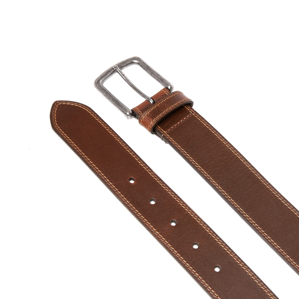 Men's Casual Genuine Leather Belt Jeans Solid Belts for Men 1.5inch Width